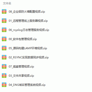 零基础入门Linux云计算运维案例实战精讲视频教程/大小：6.73G