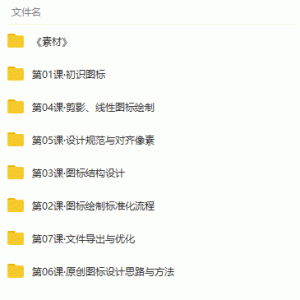 新人UI设计思维基础入门课视频教程/大小：5.09G