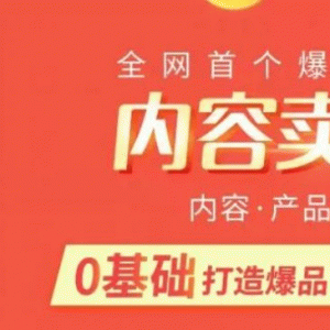 内容卖货赚钱最新教程_0基础打造卖爆品，每月轻松躺赚10w+