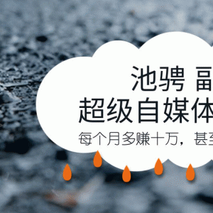 池骋副业教程 超级自媒体杠杆有甚者“月入百万”