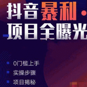 抖音暴利项目全曝光:揭秘5个月入1万+的项目（完结）