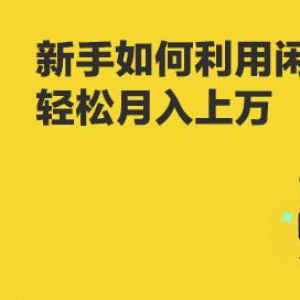 闲鱼卖货教程：新手没经验学闲鱼卖货，3周卖货收入2万（价值889）