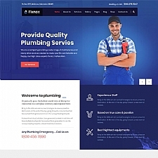 管道修理家政保洁公司网站Bootstrap模板