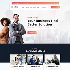 HTML5公司企业商务咨询服务前端html网站模板