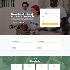 慈善机构宣传服务网站模板