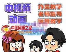 中视频动画作品教学+指导+运营，新手0基础一天学会
