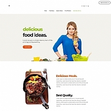 健康营养美食宣传网站模板
